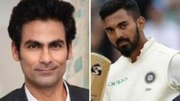 Photo of former Indian cricketer Mohammad Kaif (L) and KL Rahul (R)(HT Collage)