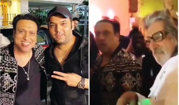 Govinda hosted a birthday bash at his residence on Sunday night.