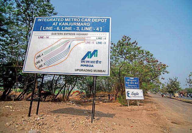 The Bombay high court had stayed the construction of the Metro-3 car shed at the Kanjurmarg site.(HT File) The Bombay high court had stayed the construction of the Metro-3 car shed at the Kanjurmarg site.(HT File)
