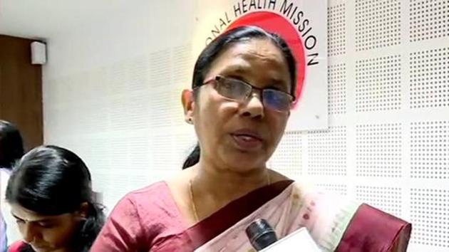 Kerala health minister KK Shailaja is seen in this file photo.(ANI)