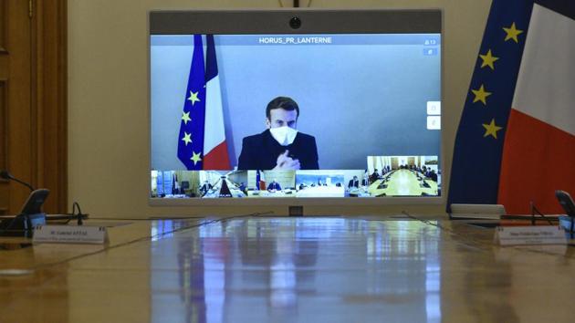 French President Emmanuel Macron was still displaying some coronavirus symptoms but his overall condition is reportedly stable (AP) French President Emmanuel Macron was still displaying some coronavirus symptoms but his overall condition is reportedly stable (AP)