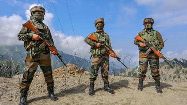 Indian army's women soldiers patrol at Sadhna Pass in Kupwara district in August. (Representational photo/PTI) Indian army's women soldiers patrol at Sadhna Pass in Kupwara district in August. (Representational photo/PTI)