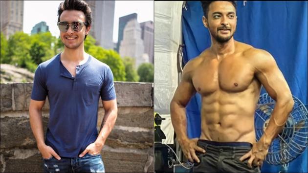 Aayush Sharma’s body transformation, from Loveyatri to Salman Khan’s Antim(Instagram@aaysharma/Twitter@beingsaud27)