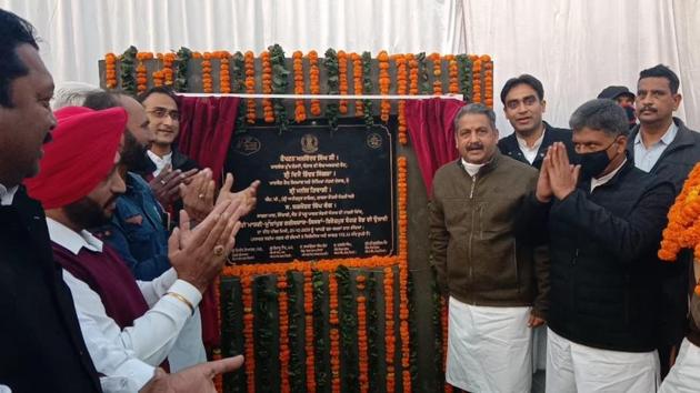 MP Manish Tewari at a function in Mohali. (HT PHOTO) MP Manish Tewari at a function in Mohali. (HT PHOTO)