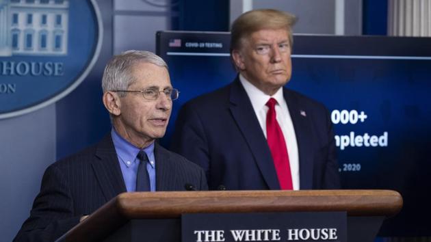 Dr Anthony Fauci indicated that there could be a requirement to test travellers before they arrive in the country.(AP) Dr Anthony Fauci indicated that there could be a requirement to test travellers before they arrive in the country.(AP)