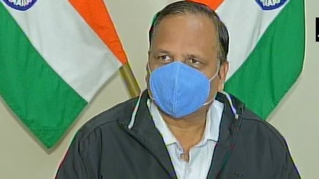 Delhi health minister Satyender Jain had also said that Delhi’s positivity rate is at an all-time low in 128 days. (ANI) Delhi health minister Satyender Jain had also said that Delhi’s positivity rate is at an all-time low in 128 days. (ANI)