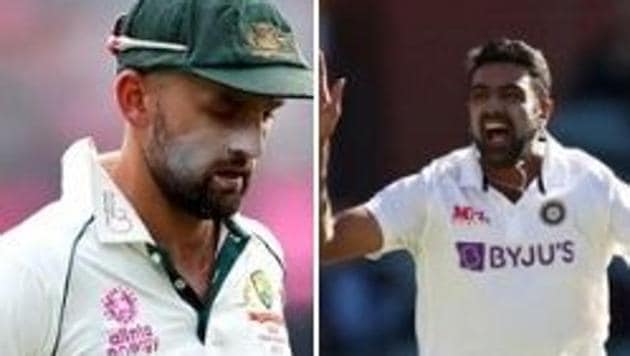 Photo of Australian spinner Nathan Lyon (L) and Indian spinner R Ashwin (R)(HT Collage)