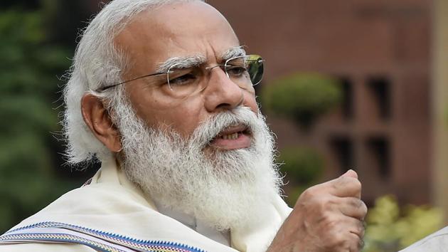 Prime Minister Narendra Modi’s addresses will take place through video conferencing.(PTI File Photo) Prime Minister Narendra Modi’s addresses will take place through video conferencing.(PTI File Photo)
