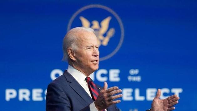“We have our first hint and glimpse of bipartisanship,” Biden said Tuesday. “In this election, the American people made it clear they want us to reach across the aisle and work together.” (REUTERS) “We have our first hint and glimpse of bipartisanship,” Biden said Tuesday. “In this election, the American people made it clear they want us to reach across the aisle and work together.” (REUTERS)