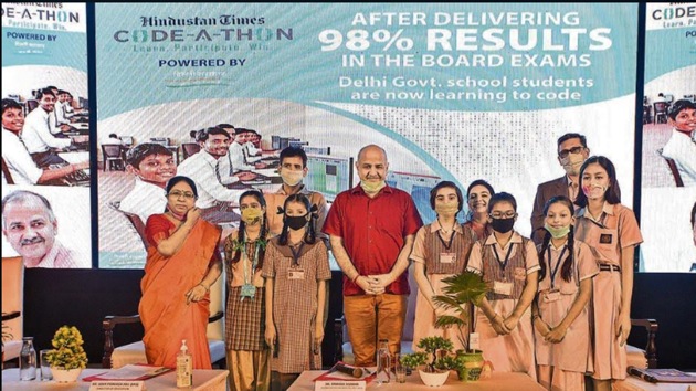 Deputy CM of Delhi Manish Sisodia at HT Codeathon event (HT Photo) Deputy CM of Delhi Manish Sisodia at HT Codeathon event (HT Photo)
