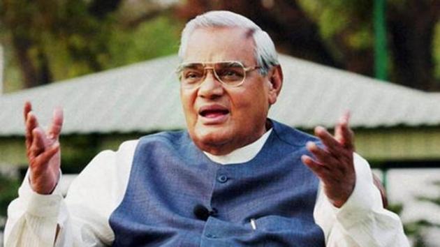 Atal Bihari Vajpayee, the first BJP leader to successfully complete a five-year term as the country’s prime minister.(PTI)