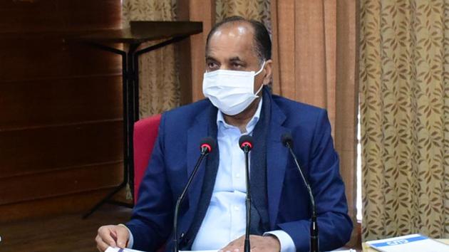 CM Jai Ram Thakur presiding over the 10th meeting of the state’s tourism development board in Shimla on Thursday. (HT photo) CM Jai Ram Thakur presiding over the 10th meeting of the state’s tourism development board in Shimla on Thursday. (HT photo)
