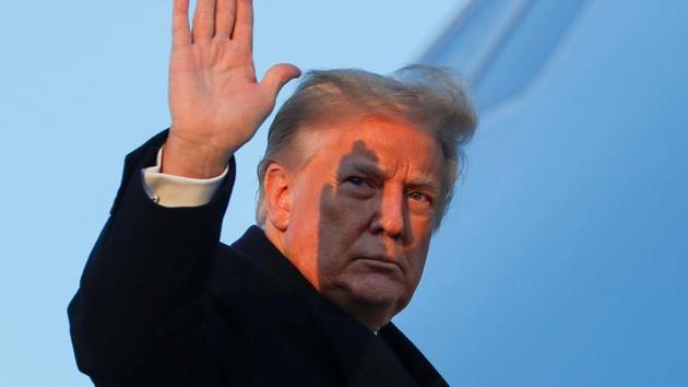 US President Donald Trump was in Florida, where he was due to play golf on Thursday. (REUTERS) US President Donald Trump was in Florida, where he was due to play golf on Thursday. (REUTERS)