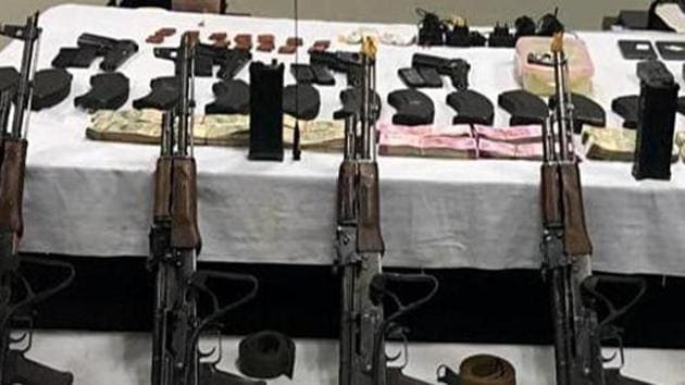 Nijjar’s name appeared in the arm supply case registered in Sirhind police station of Fatehgarh Sahib in 2018 with the busting of a pro-Khalistan module.(ANI Photo Representational) Nijjar’s name appeared in the arm supply case registered in Sirhind police station of Fatehgarh Sahib in 2018 with the busting of a pro-Khalistan module.(ANI Photo Representational)