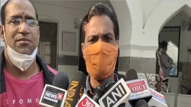 Karamveer, a resident of Aligarh, who had recently converted to Hinduism and was earlier known as Qasim, has alleged that he is being threatened.(ANI)