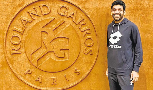 Doubles pro Divij Sharan at Roland Garros. “I would sanitise everything in every hotel room, even my bags,” he says . Doubles pro Divij Sharan at Roland Garros. “I would sanitise everything in every hotel room, even my bags,” he says .