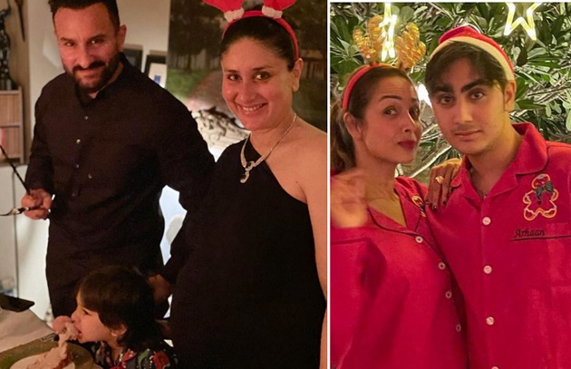 Saif Ali Khan, Kareena Kapoor and Taimur (L), Malaika Arora with son Arhaan (Instagram) Saif Ali Khan, Kareena Kapoor and Taimur (L), Malaika Arora with son Arhaan (Instagram)