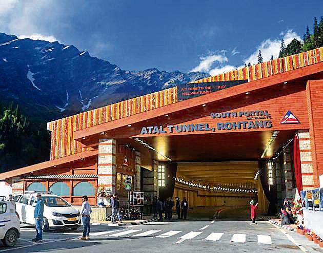 Lahaul and Spiti district has the toughest terrain in the region and remains cut off for six months due to snowfall on the Rohtang Pass, which literally means built on piles of bodies in the local Bhoti dialect. (HT Photo) Lahaul and Spiti district has the toughest terrain in the region and remains cut off for six months due to snowfall on the Rohtang Pass, which literally means built on piles of bodies in the local Bhoti dialect. (HT Photo)