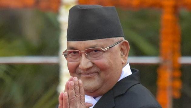 **EDS: FILE PHOTO** In this May. 30, 2019 file photo, Prime Minister of Nepal KP Sharma Oli in New Delhi. Nepal’s Prime Minister K P Sharma Oli on Sunday, Dec. 20, 2002 got the President to dissolve Parliament, a controversial move amidst a prolonged tussle for power between him and former premier Pushpa Kamal Dahal “Prachanda” within the ruling dispensation. (PTI Photo/Vijay Verma) (PTI20-12-2020_000165B) **EDS: FILE PHOTO** In this May. 30, 2019 file photo, Prime Minister of Nepal KP Sharma Oli in New Delhi. Nepal’s Prime Minister K P Sharma Oli on Sunday, Dec. 20, 2002 got the President to dissolve Parliament, a controversial move amidst a prolonged tussle for power between him and former premier Pushpa Kamal Dahal “Prachanda” within the ruling dispensation. (PTI Photo/Vijay Verma) (PTI20-12-2020_000165B)