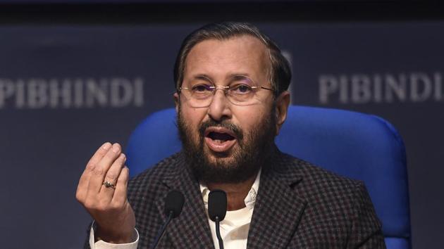 File photo: Union minister Prakash Javadekar.(PTI) File photo: Union minister Prakash Javadekar.(PTI)
