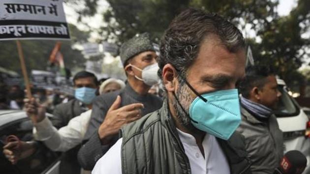 Congress party leader Rahul Gandhi, NCP’s Sharad Pawar, Akhilesh Yadav, Farooq Abdullah were among the joint signatories of the statement rebutting government’s charges on opposition over the farmers’ agitation. (AP Photo) Congress party leader Rahul Gandhi, NCP’s Sharad Pawar, Akhilesh Yadav, Farooq Abdullah were among the joint signatories of the statement rebutting government’s charges on opposition over the farmers’ agitation. (AP Photo)