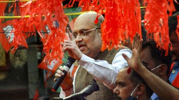 Union home minister Amit Shah will visit Manipur on December 27.(PTI photo) Union home minister Amit Shah will visit Manipur on December 27.(PTI photo)