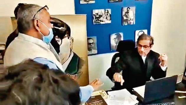 Pracha has pressed for a court-monitored probe of the FIR against him, pointing out that the FIR was registered way back in August but the raid conducted now is with an ulterior design to deter him from appearing in riots cases.(HT Photo) Pracha has pressed for a court-monitored probe of the FIR against him, pointing out that the FIR was registered way back in August but the raid conducted now is with an ulterior design to deter him from appearing in riots cases.(HT Photo)