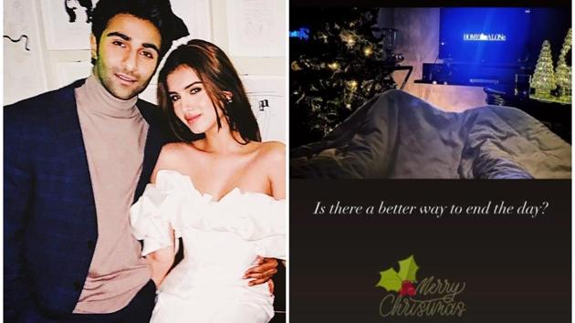 Tara Sutaria And Boyfriend Aadar Jain Snuggle Up For A Christmas Night ...