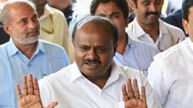 File photo: Former Karnataka chief minister and JDS leader HD Kumaraswamy.(PTI) File photo: Former Karnataka chief minister and JDS leader HD Kumaraswamy.(PTI)