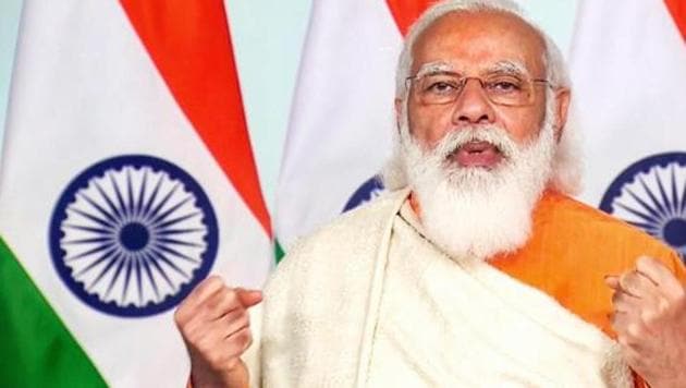PM Modi will launch the Ayushman Bharat Pradhan Mantri Jan Arogya Yojana (AB-PMJAY) SEHAT scheme for Jammu and Kashmir on Saturday.(PTI photo) PM Modi will launch the Ayushman Bharat Pradhan Mantri Jan Arogya Yojana (AB-PMJAY) SEHAT scheme for Jammu and Kashmir on Saturday.(PTI photo)