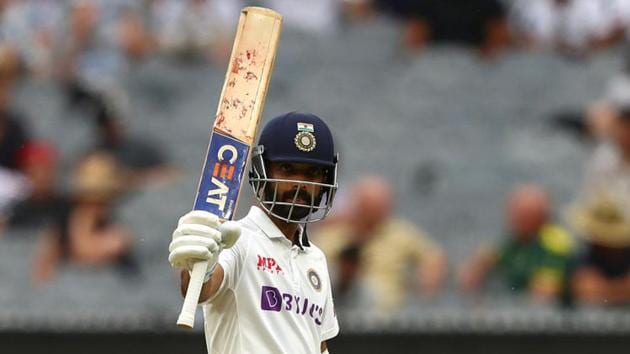 Ajinkya Rahane after scoring his century against Australia in Melbourne (BCCI) Ajinkya Rahane after scoring his century against Australia in Melbourne (BCCI)