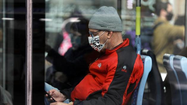 A man wearing a protective face mask is seen through the window of a light rail carriage as Israel will impose a third national lockdown to fight climbing coronavirus disease (COVID-19) infections, Prime Minister Benjamin Netanyahu said, in Jerusalem. (REUTERS) A man wearing a protective face mask is seen through the window of a light rail carriage as Israel will impose a third national lockdown to fight climbing coronavirus disease (COVID-19) infections, Prime Minister Benjamin Netanyahu said, in Jerusalem. (REUTERS)