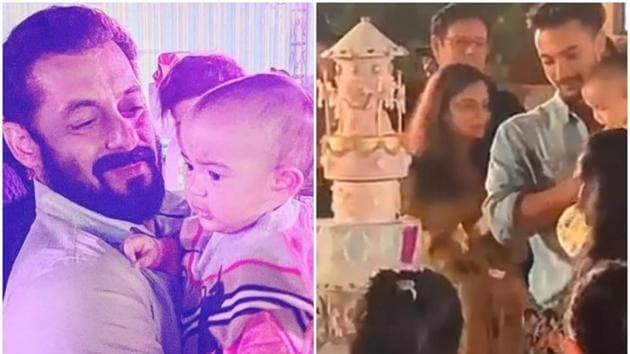 Salman Khan with his niece Ayat Sharma celebrated their birthdays on Sunday.