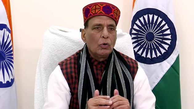 Defence Minister Rajnath Singh.(ANI)