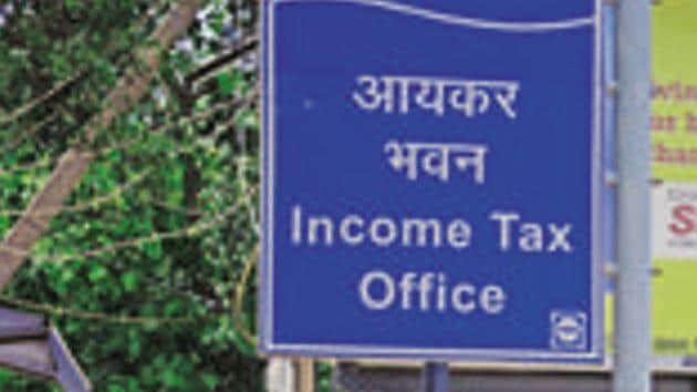 The income tax office is seen in this file photo in Delhi.(Pradeep Gaur/ Mint Photo)