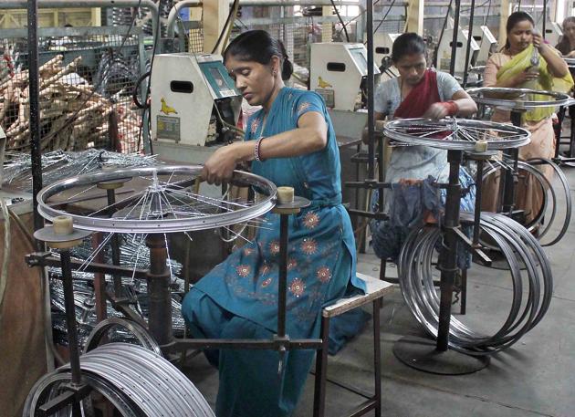 While most industries were facing loses, the cycle industry got a shot in the arm as more and more people started opting for bicycles as their mode of transport amid a rising fitness consciousness (HT File) While most industries were facing loses, the cycle industry got a shot in the arm as more and more people started opting for bicycles as their mode of transport amid a rising fitness consciousness (HT File)