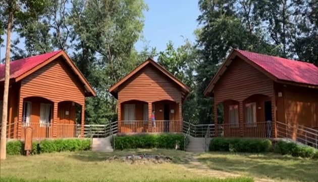 After months of a shutdown during Covid-19 lockdown, the log huts are again opened for the tourists. The tourists coming to stay in these huts can order food in the rooms or they can also dine in restaurants. (ANI) After months of a shutdown during Covid-19 lockdown, the log huts are again opened for the tourists. The tourists coming to stay in these huts can order food in the rooms or they can also dine in restaurants. (ANI)