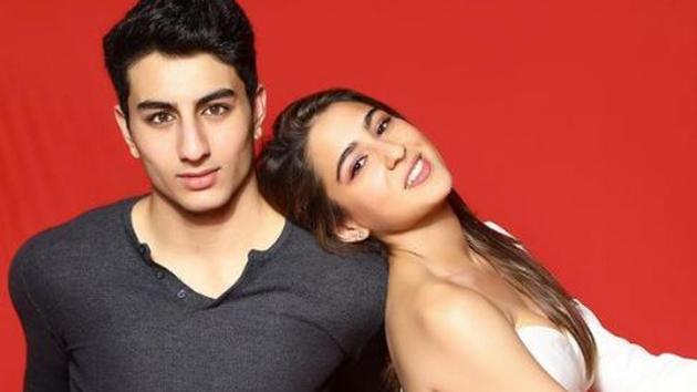 Sara Ali Khan with her brother Ibrahim Ali Khan.