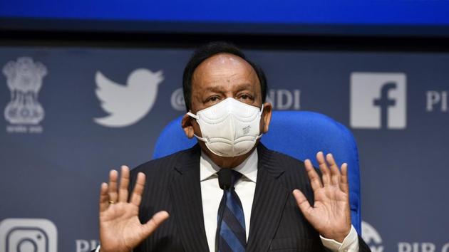 File photo: Union health minister Dr Harsh Vardhan.(Sanjeev Verma/HT PHOTO) File photo: Union health minister Dr Harsh Vardhan.(Sanjeev Verma/HT PHOTO)
