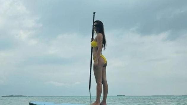 Disha Patani and Tiger Shroff are vacationing in the Maldives. Disha Patani and Tiger Shroff are vacationing in the Maldives.
