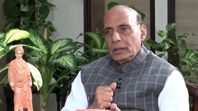 Defence Minister Rajnath Singh said the continuing stalemate between India and China in eastern Ladakh was not a positive development.(ANI)