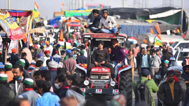 Five rounds of talks have been held between the Centre and farmer groups which remained inconclusive.(Raj K Raj/HT Photo) Five rounds of talks have been held between the Centre and farmer groups which remained inconclusive.(Raj K Raj/HT Photo)