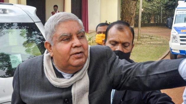 A team of TMC MPs has sent a letter to the President on Tuesday listing “all such transgressions” by Dhankhar in recent times and urged him to take action as per Article 156, Clause 1 of the Constitution. (PTI) A team of TMC MPs has sent a letter to the President on Tuesday listing “all such transgressions” by Dhankhar in recent times and urged him to take action as per Article 156, Clause 1 of the Constitution. (PTI)