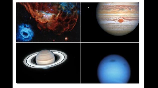 The images were tweeted by the NASA Hubble Telescope’s official handle.(Twitter/@NASAHubble)