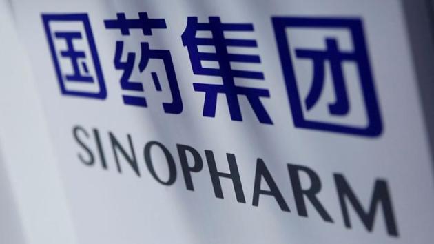 A Sinopharm sign is seen at the 2020 China International Fair for Trade in Services (CIFTIS) in Beijing, China. (REUTERS)