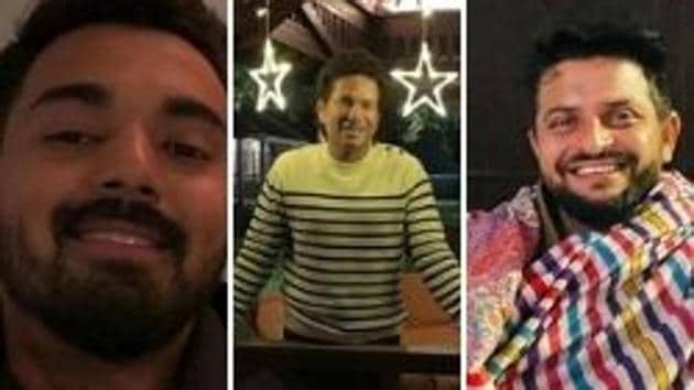 KL Rahul (L), Sachin Tendulkar (centre), Suresh Raina (R) (HT Collage) KL Rahul (L), Sachin Tendulkar (centre), Suresh Raina (R) (HT Collage)