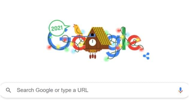 google doodle wishes happy new year