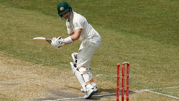 Steve Smith is bowled.(Getty Images)