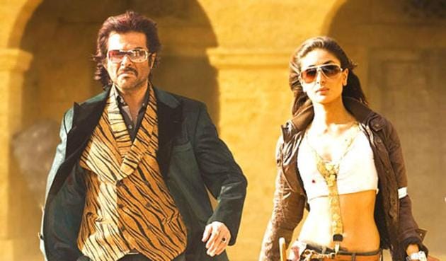 Anil Kapoor and Kareena Kapoor Khan in Tashan. Anil Kapoor and Kareena Kapoor Khan in Tashan.