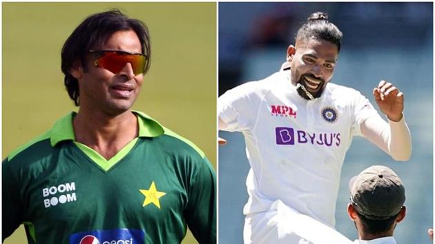 Shoaib Akhtar and Mohammed Siraj. (Getty/Reuters) Shoaib Akhtar and Mohammed Siraj. (Getty/Reuters)